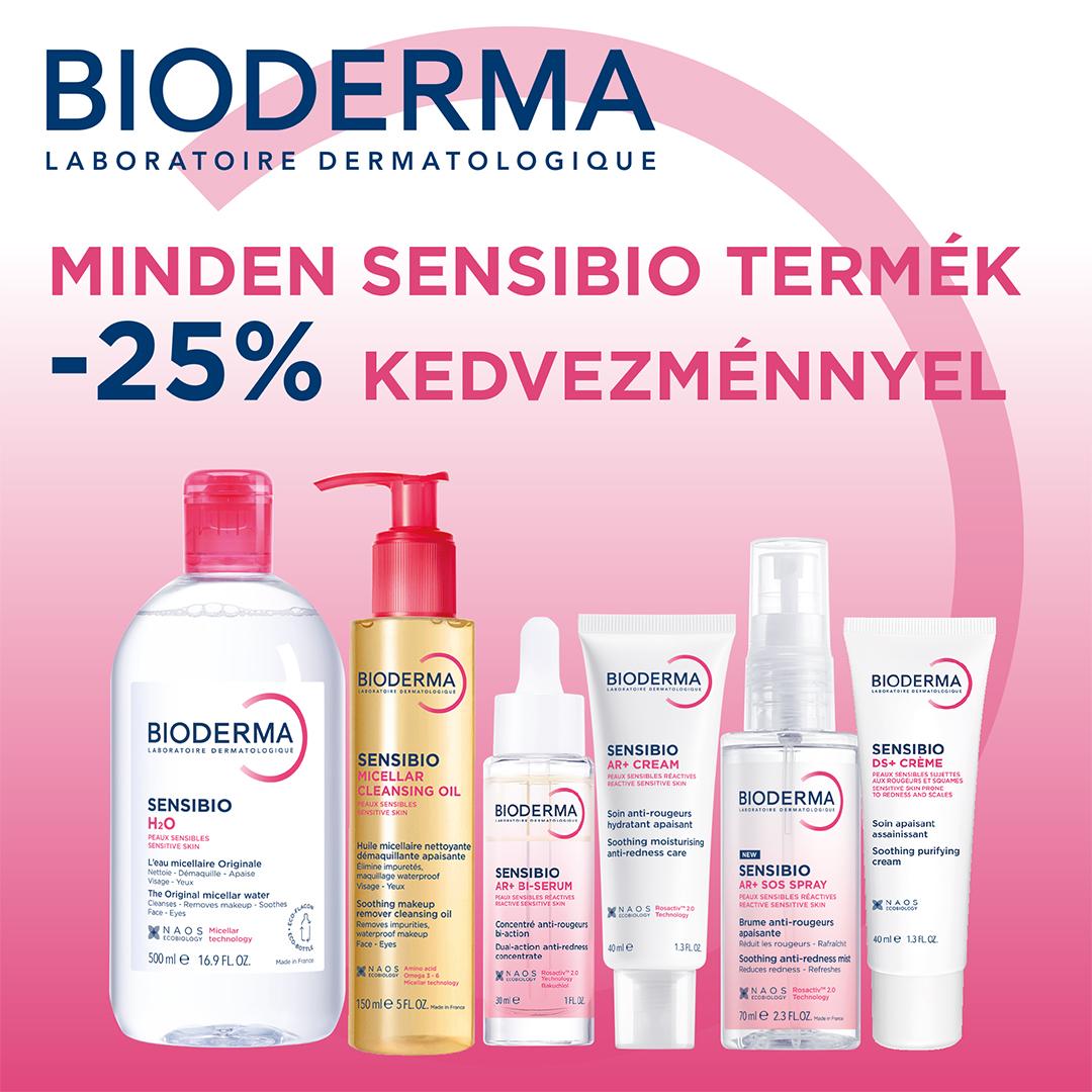 Bioderma Sensibio akció -25% Pharmy